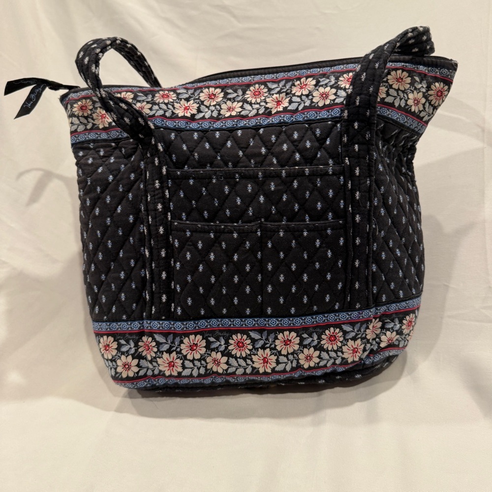 Vera Bradley Villager Tote in Retired Alpine Black Pattern